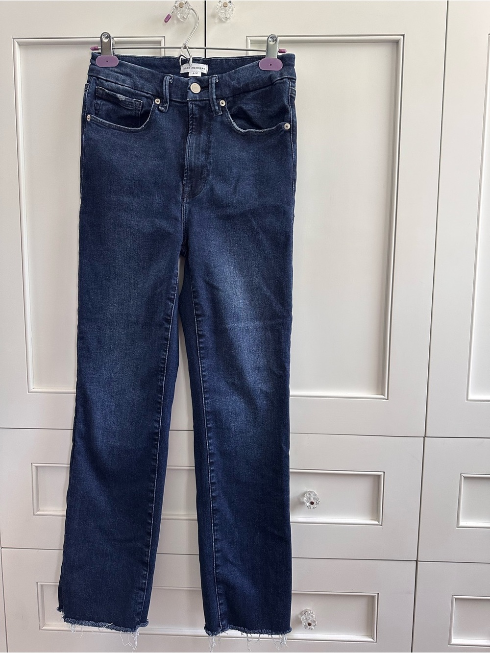 Good American Always Fits Good Classic Straight Leg Jeans, size 6-12